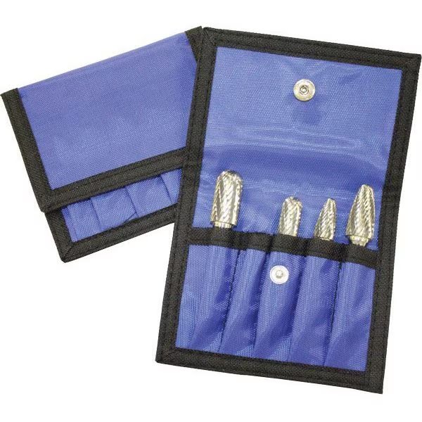 5pc. Alucut Bur Set in Blue Pouch No Logo, Mastercut Tool, Mfr#: POUCH-NL3FM